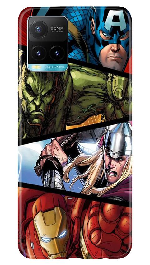 Avengers Superhero Case for Vivo Y33s(Design - 124)