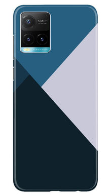 Blue Shades Mobile Back Case for Vivo Y33s (Design - 188)