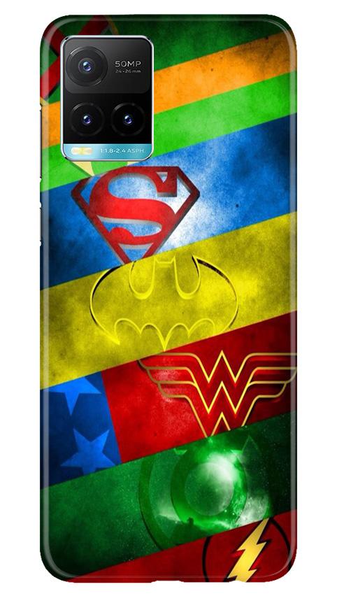 Superheros Logo Case for Vivo Y33s (Design No. 251)