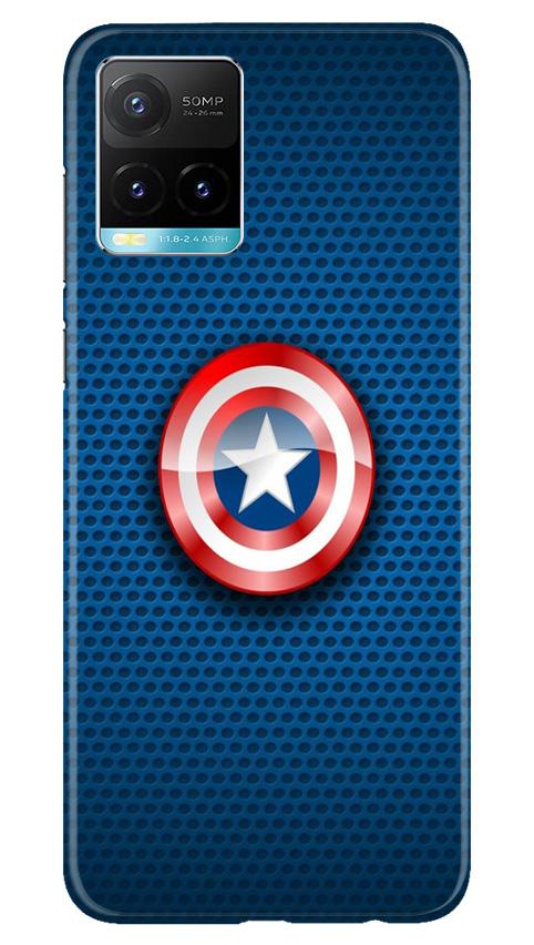 Captain America Shield Case for Vivo Y33s (Design No. 253)
