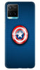 Captain America Shield Case for Vivo Y33s (Design No. 253)
