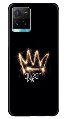Queen Mobile Back Case for Vivo Y33s (Design - 270)