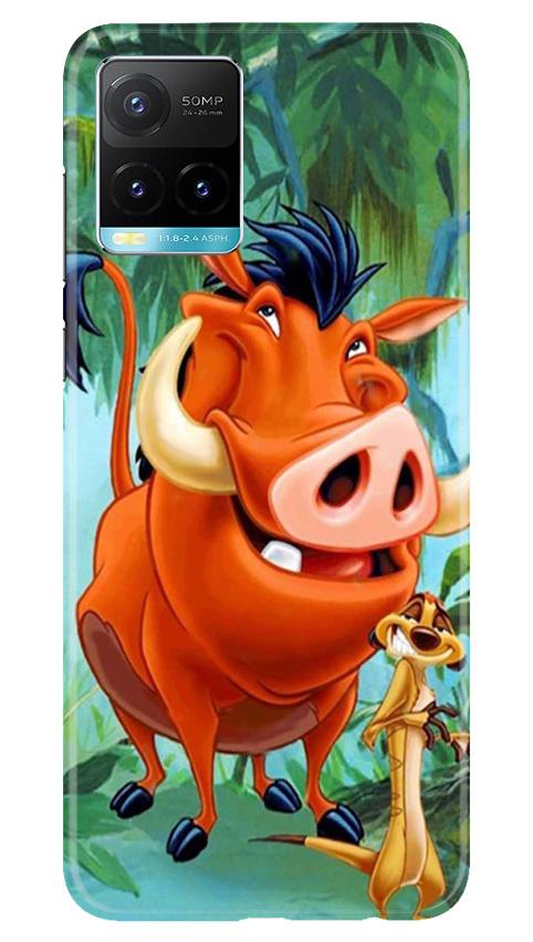 Timon and Pumbaa Mobile Back Case for Vivo Y33s (Design - 305)