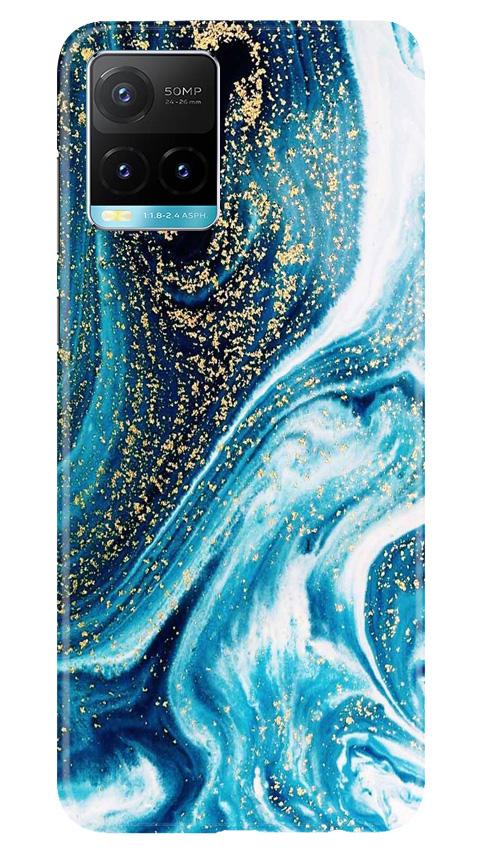 Marble Texture Mobile Back Case for Vivo Y33s (Design - 308)