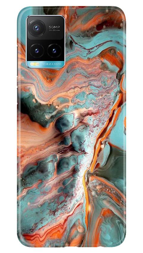Marble Texture Mobile Back Case for Vivo Y33s (Design - 309)