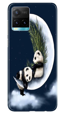 Panda Moon Mobile Back Case for Vivo Y33s (Design - 318)