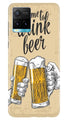 Drink Beer Mobile Back Case for Vivo Y33s (Design - 328)