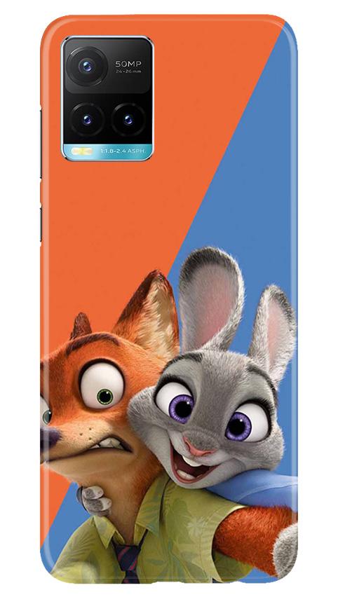 Cartoon Mobile Back Case for Vivo Y33s (Design - 346)