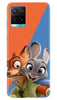 Cartoon Mobile Back Case for Vivo Y33s (Design - 346)