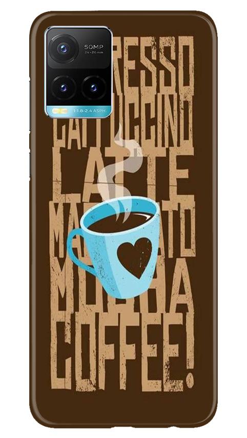 Love Coffee Mobile Back Case for Vivo Y33s (Design - 351)