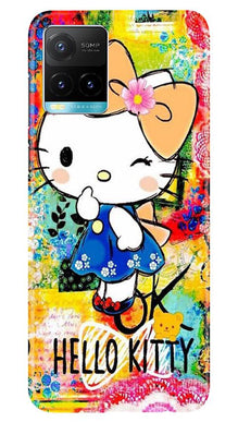 Hello Kitty Mobile Back Case for Vivo Y33s (Design - 362)