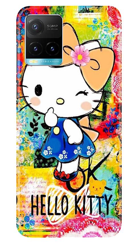 Hello Kitty Mobile Back Case for Vivo Y33s (Design - 362)