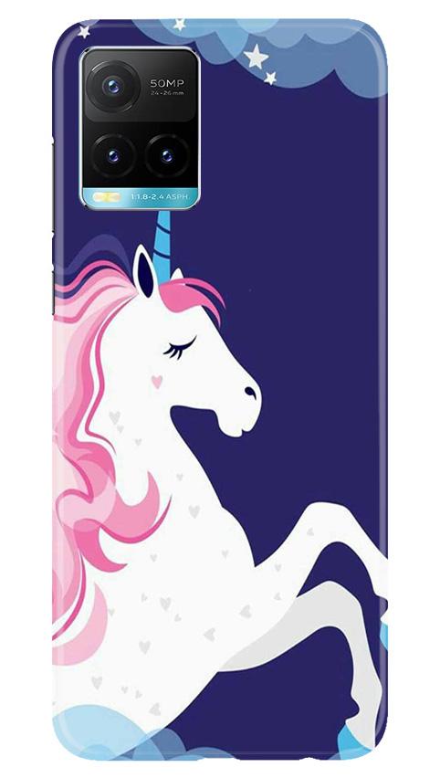 Unicorn Mobile Back Case for Vivo Y33s (Design - 365)