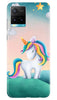 Unicorn Mobile Back Case for Vivo Y33s (Design - 366)