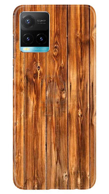 Wooden Texture Mobile Back Case for Vivo Y33s (Design - 376)