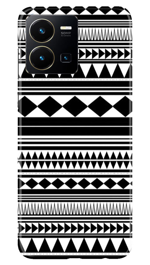 Black white Pattern Case for Vivo Y22