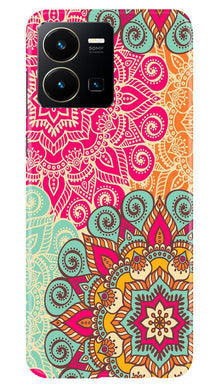 Rangoli art Mobile Back Case for Vivo Y35 (Design - 6)