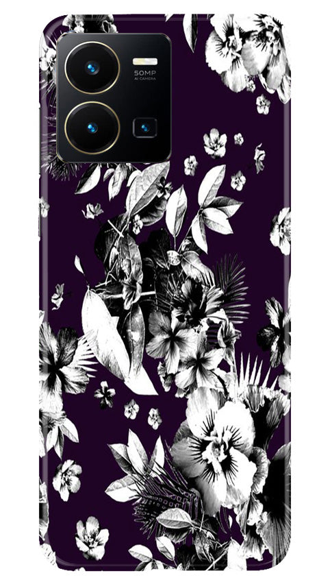 white flowers Case for Vivo Y35
