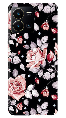 Pink rose Mobile Back Case for Vivo Y22 (Design - 12)