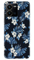 White flowers Blue Background2 Case for Vivo Y22