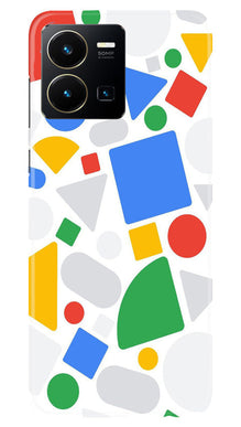 Circul Squar & Tringle Art Mobile Back Case for Vivo Y35 (Design - 18)