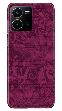 Purple Backround Mobile Back Case for Vivo Y35 (Design - 22)