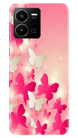 White Pick Butterflies Case for Vivo Y35