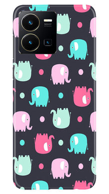 Elephant Baground Mobile Back Case for Vivo Y22 (Design - 44)