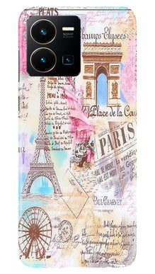 Paris Eiftel Tower Mobile Back Case for Vivo Y22 (Design - 54)