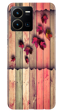 Wooden look2 Mobile Back Case for Vivo Y22 (Design - 56)