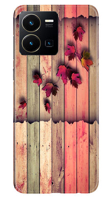 Wooden look2 Mobile Back Case for Vivo Y35 (Design - 56)