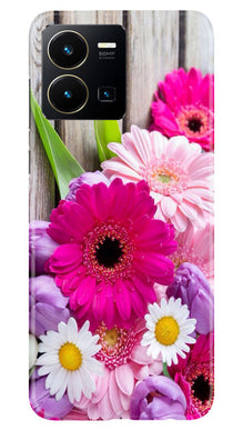 Coloful Daisy2 Mobile Back Case for Vivo Y35 (Design - 76)