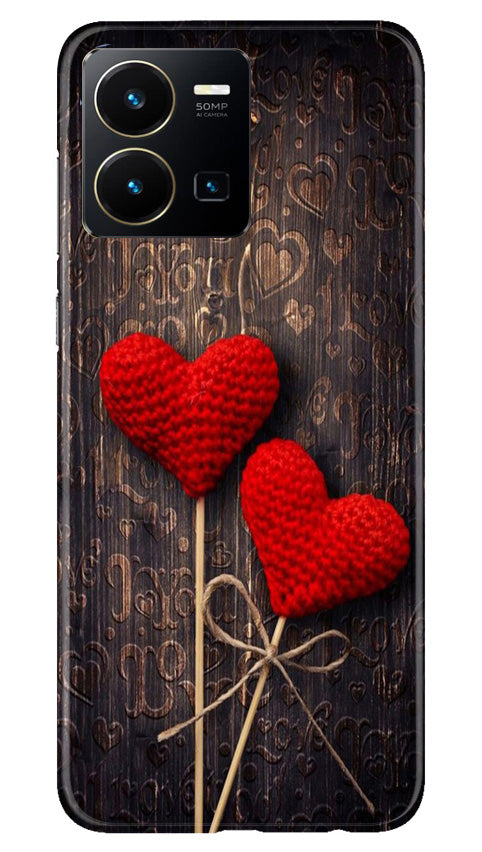 Red Hearts Case for Vivo Y22
