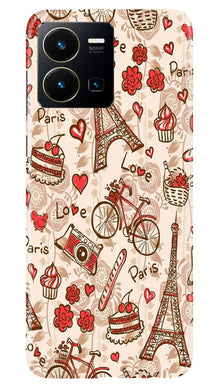 Love Paris Mobile Back Case for Vivo Y35  (Design - 103)