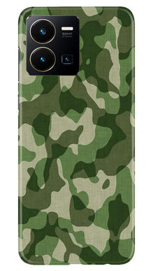 Army Camouflage Mobile Back Case for Vivo Y35  (Design - 106)