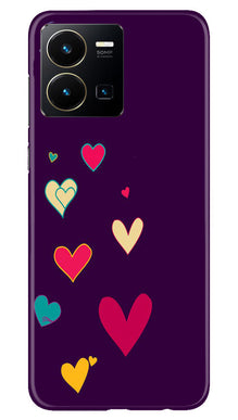 Purple Background Mobile Back Case for Vivo Y35  (Design - 107)