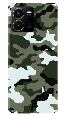 Army Camouflage Mobile Back Case for Vivo Y35  (Design - 108)