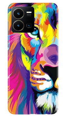 Colorful Lion Mobile Back Case for Vivo Y35  (Design - 110)