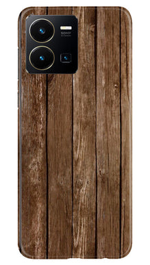 Wooden Look Mobile Back Case for Vivo Y22  (Design - 112)