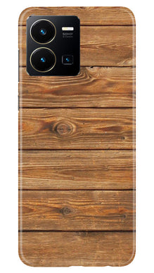 Wooden Look Mobile Back Case for Vivo Y35  (Design - 113)