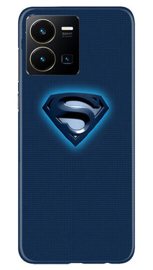 Superman Superhero Mobile Back Case for Vivo Y35  (Design - 117)