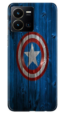 Captain America Superhero Mobile Back Case for Vivo Y35  (Design - 118)
