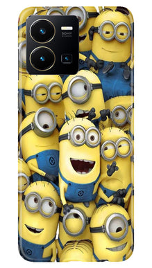 Minions Mobile Back Case for Vivo Y22  (Design - 127)