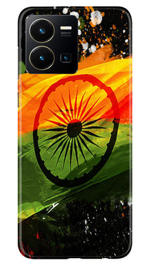 Indian Flag Mobile Back Case for Vivo Y22  (Design - 137)