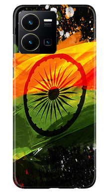 Indian Flag Mobile Back Case for Vivo Y35  (Design - 137)
