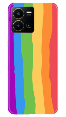 Multi Color Baground Mobile Back Case for Vivo Y35  (Design - 139)