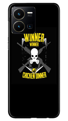 Winner Winner Chicken Dinner Mobile Back Case for Vivo Y22  (Design - 147)