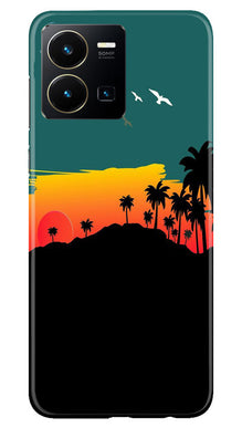 Sky Trees Mobile Back Case for Vivo Y35 (Design - 160)