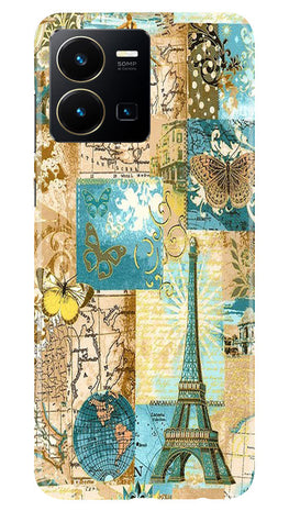 Travel Eiffel Tower Case for Vivo Y22 (Design No. 175)