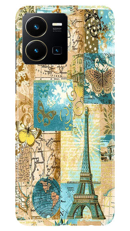 Travel Eiffel Tower Case for Vivo Y35 (Design No. 175)